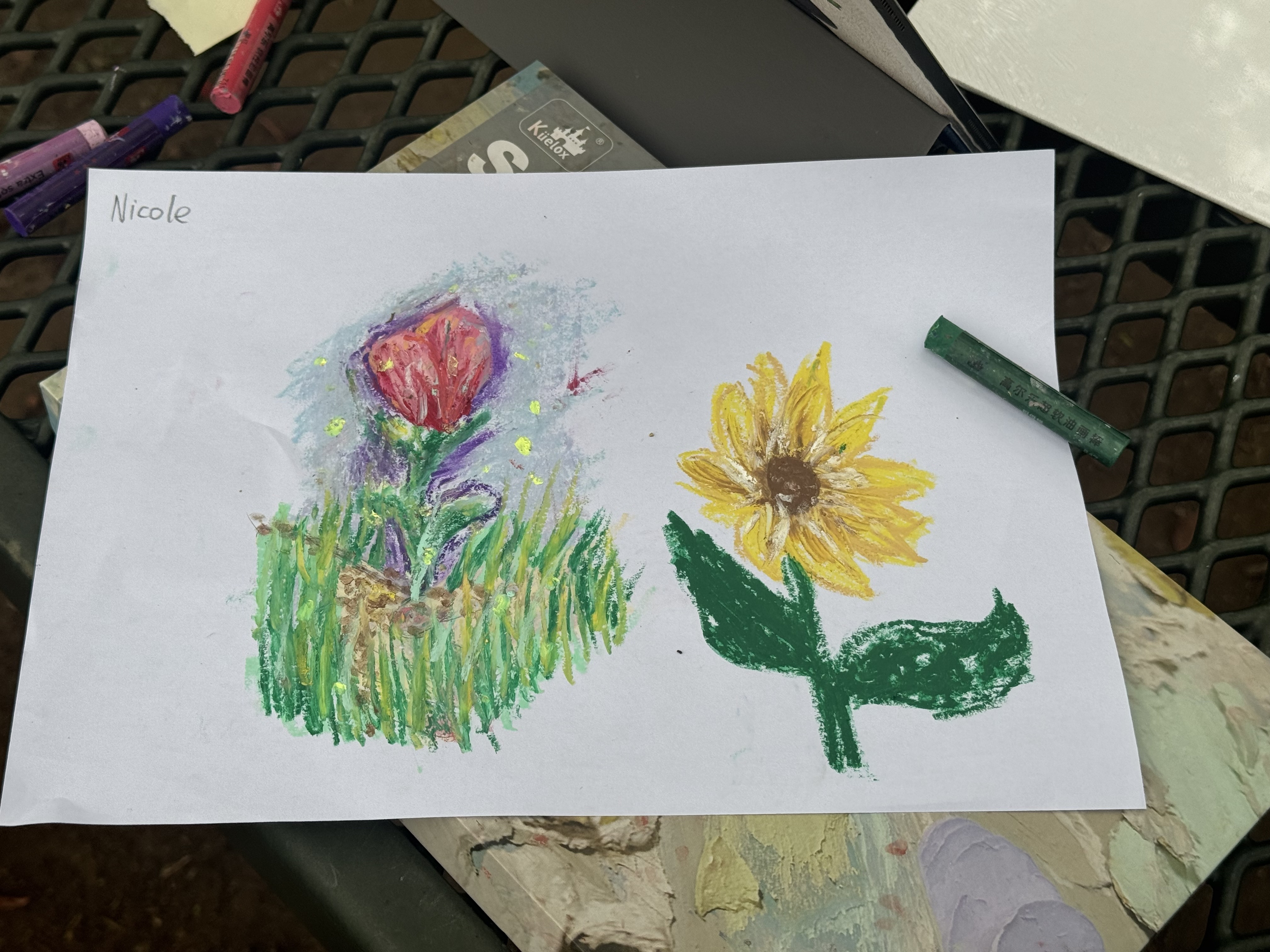 Flowers, painted by Nichole