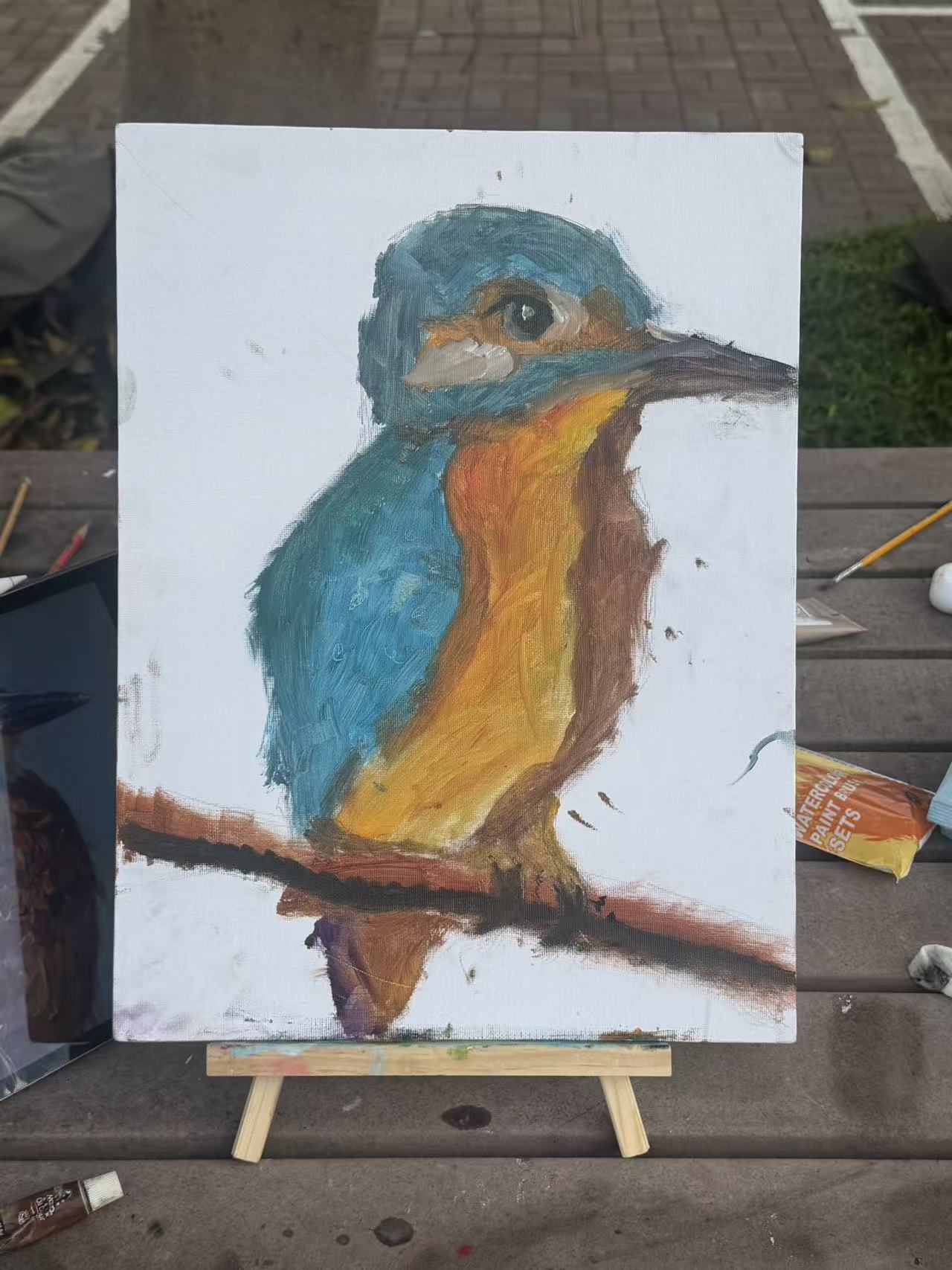 Hummingbird, painted by Chris