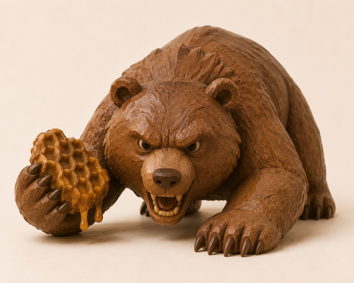 A bear with honey