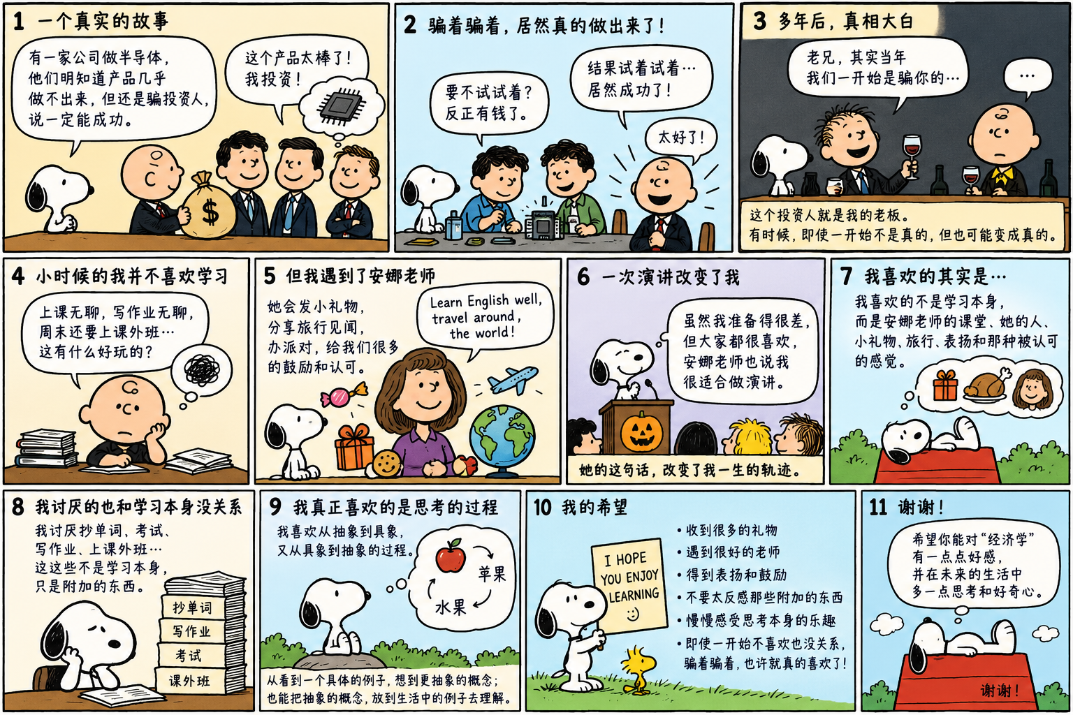 Illustration for: Alan, you’re such a keen learner! Why do you love studying so much?